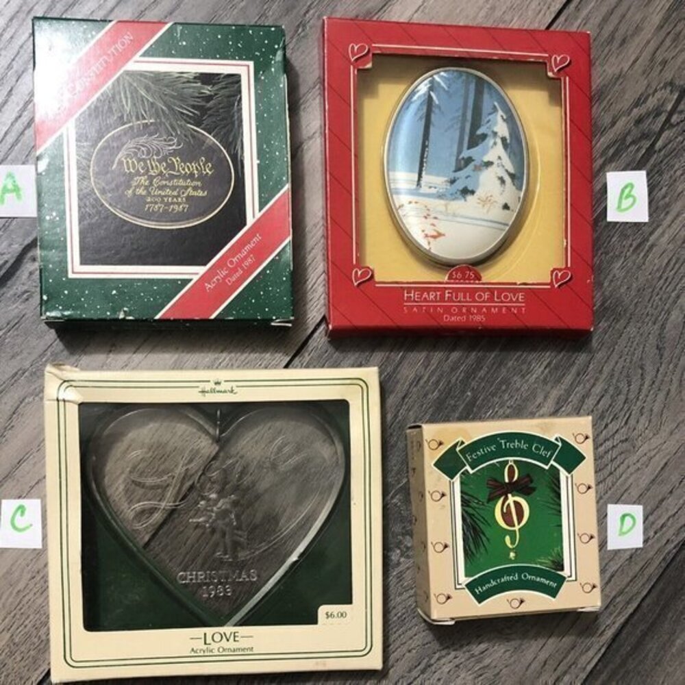 Vintage Hallmark Christmas ornaments Lot